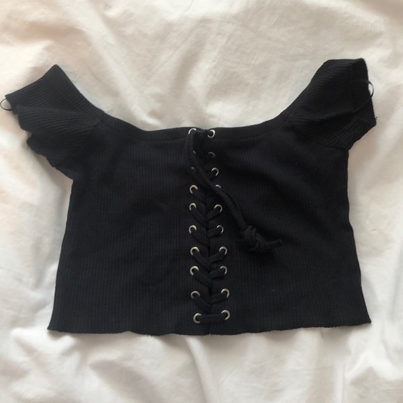Black crop top - Picture 1 of 1